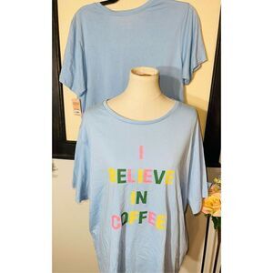 I believe in coffee T-Shirt NWT - 2X